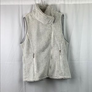 Fuzzy Cross Zip Vest